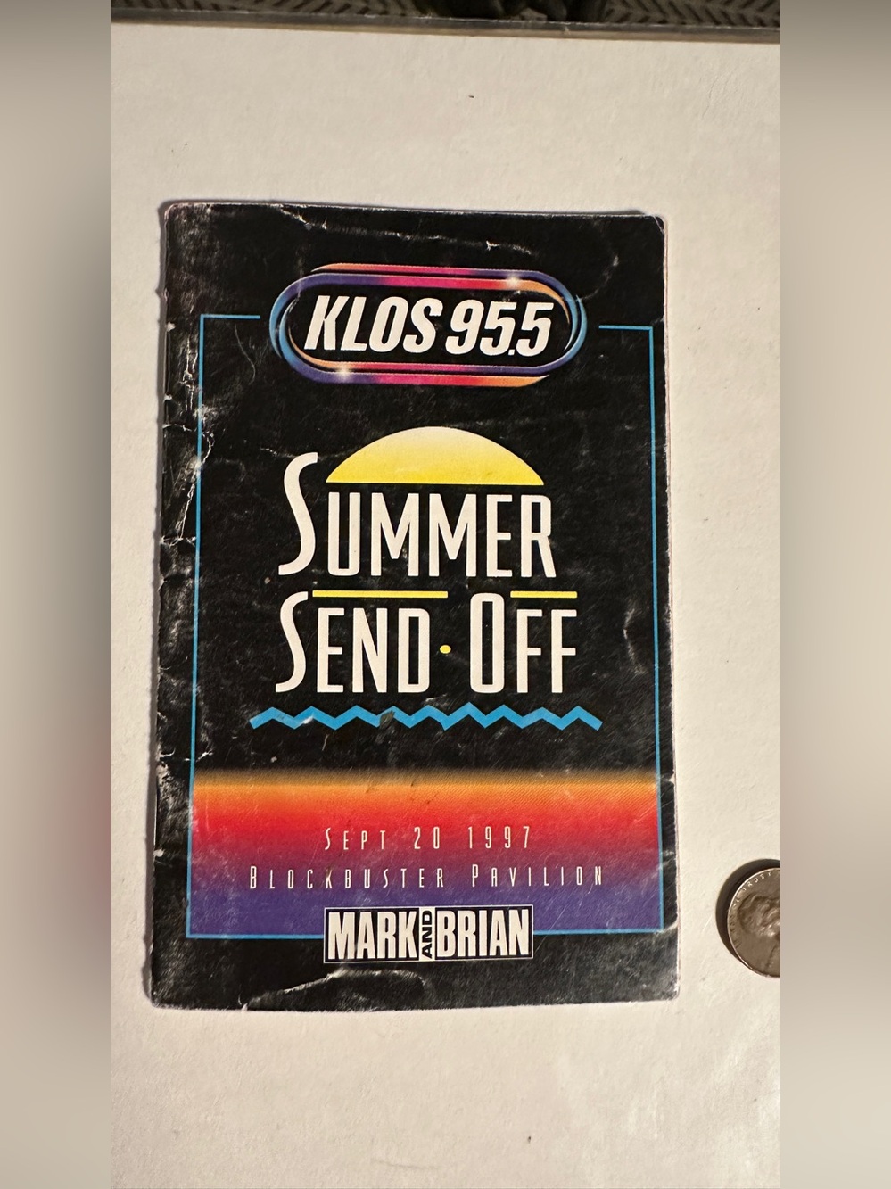 Rare Vintage 90’s KLOS 95.5 Mark and Brian Summer Send-Off Program Booklet